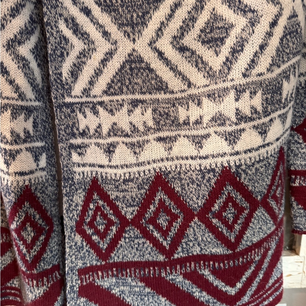 Almost Famous Geometric/Aztec Patterned Cardigan.… - image 2